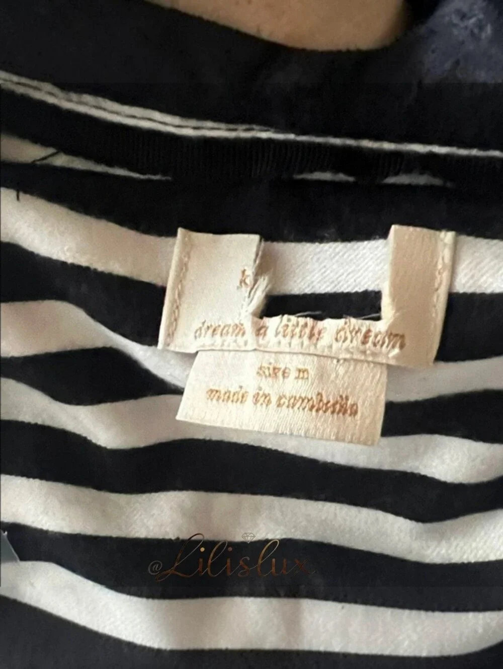 Kate Spade Black And White Striped Flannel Pajama Set Size Medium